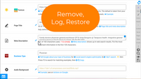 Remove, Log, Restore