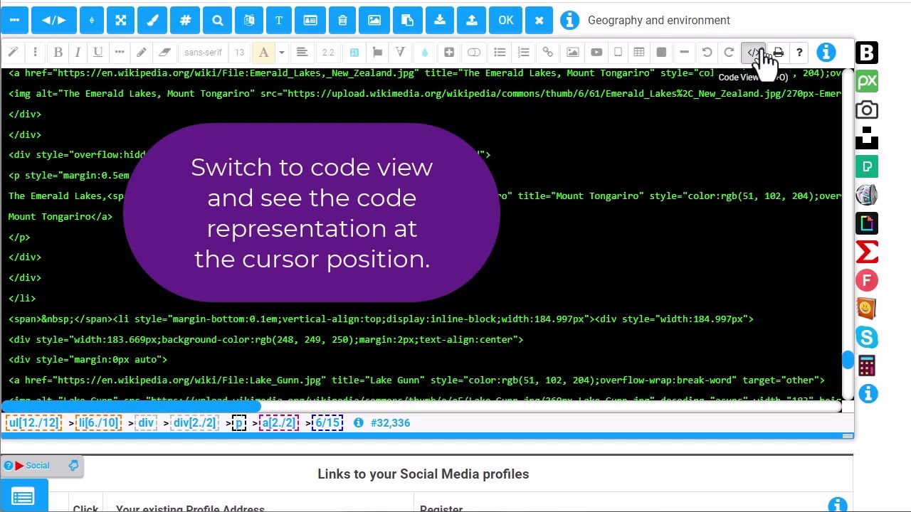 1der1 | HTML Editor - Code View Synchronization